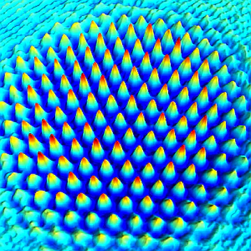 Observation of self-organized hexagons via optomechanically nonlinearities.