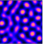 Supersolids and quantum droplets via light mediated interactions